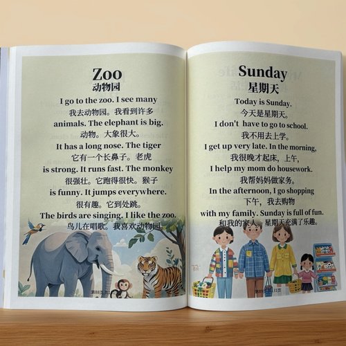 亲子情景英语短句短文130篇