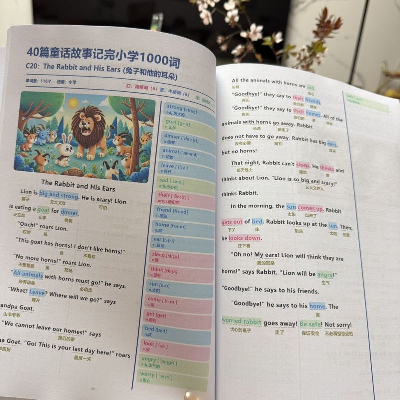 40篇童话语境背诵小学1000单词