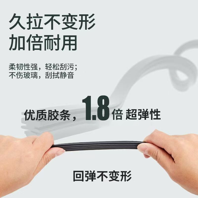 硅胶镀膜双胶条无骨静音雨刷胶条