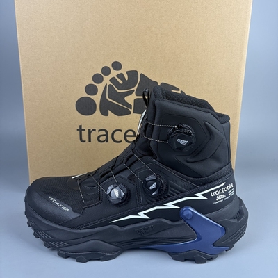 Traceable大脚丫3旋转纽扣男户外中帮专业越野跑鞋耐磨户外登山鞋