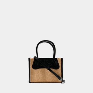 西太后 Vivienne Westwood Troy 小号斜挎包 - 棉质 - 米色