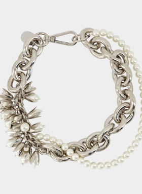 Simone Rocha 花朵项链 珍珠 银色