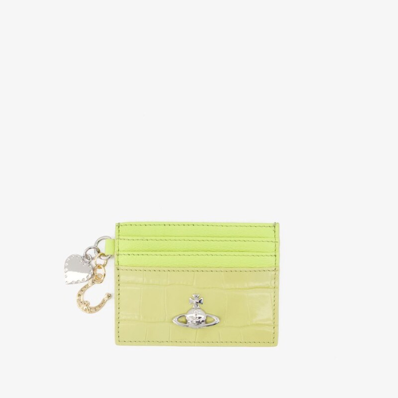 Vivienne Westwood 西太后 Charms卡夹-皮质-绿色
