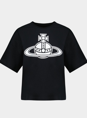 Vivienne Westwood 西太后;巴黎 Orb Box T 恤 -棉质-黑色