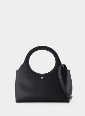 活希源 Courreges Holy Day 黑色皮制斜挎包