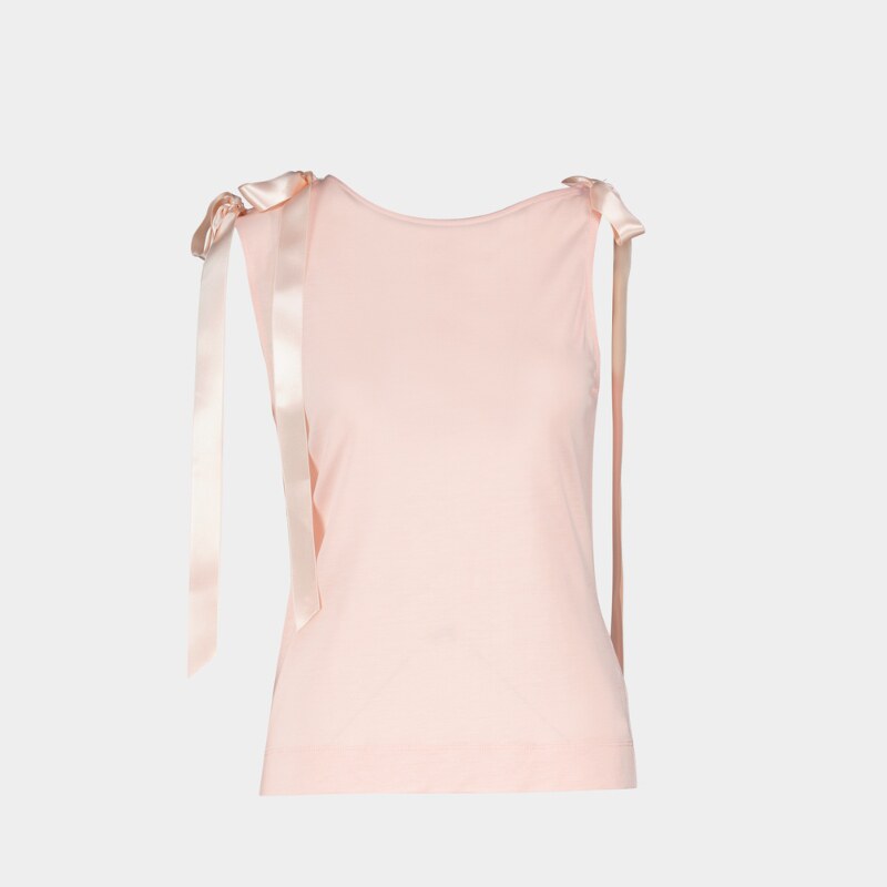 Simone Rocha Simone Rocha 蝴蝶结缎带尾吊带背心 - 合成纤维 -