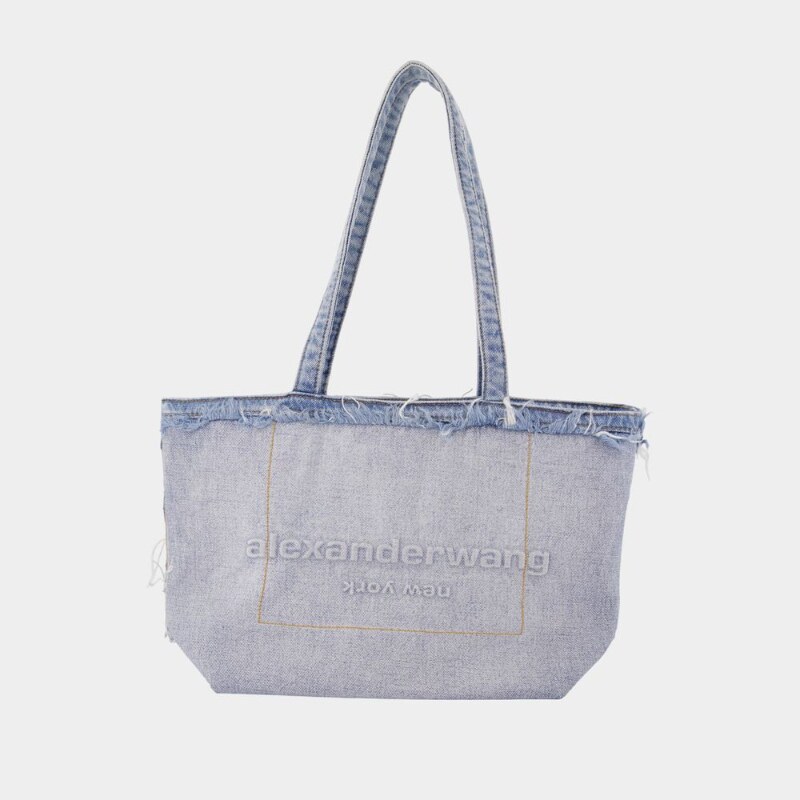 亚历山大王 Alexander Wang Punch 中号托特包 - 棉质 - 蓝色
