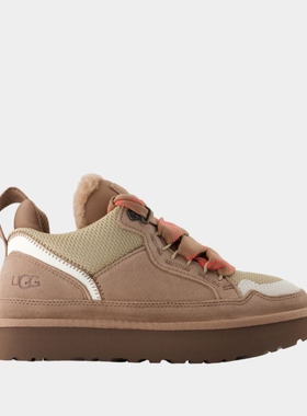UGG Lowmel 女款时尚舒适纯色低帮皮质系带平底鞋运动鞋