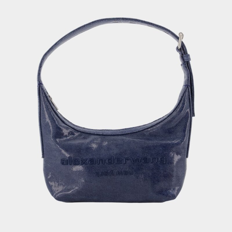 亚历山大王 Alexander Wang Punch小号单肩包-棉-蓝色