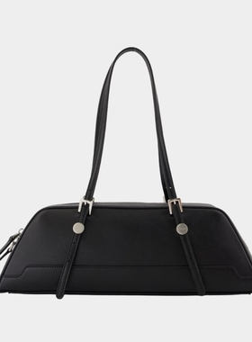 【粉丝专享】玛尼 Marni Duffle 单肩包 皮质 黑色