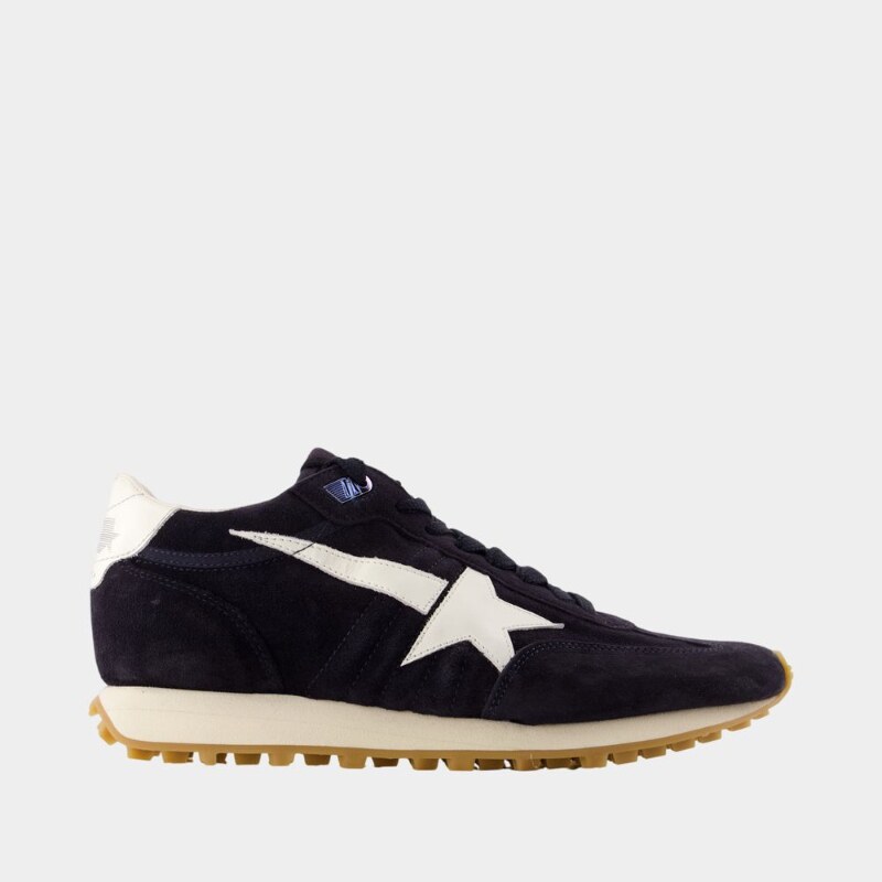Golden Goose GGDB 马拉松跑鞋 - 皮质 - 蓝色