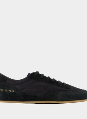 COMMON PROJECTS 极简防滑运动鞋 - 皮质 - 黑色