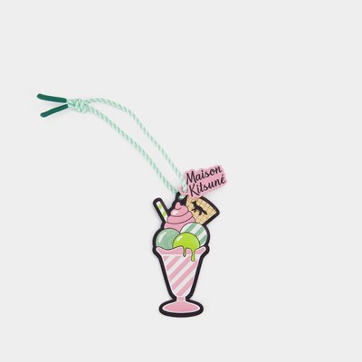 Maison Kitsune Ice Cream Sundae Charm Small 皮质挂件