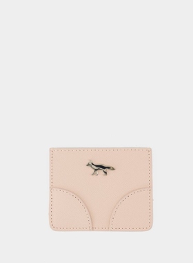 Maison Kitsune Boogie 卡包 皮质 粉色