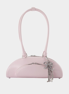 SELF PORTRAIT Curved Charm 单肩包皮质紫色