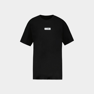 马吉拉 MM6 Maison Margiela T恤 - 纯棉 - 黑色