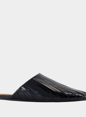 【粉丝专享】玛尼 Marni Sabot 凉鞋 - 皮质 - 黑色