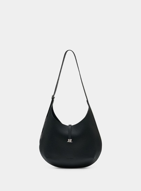 活希源 Courreges Holy Shoulder 肩背包 - 皮质 - 黑色