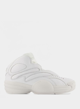 亚历山大王 Alexander Wang Aw Hoop Sneakers 白色皮质运动鞋