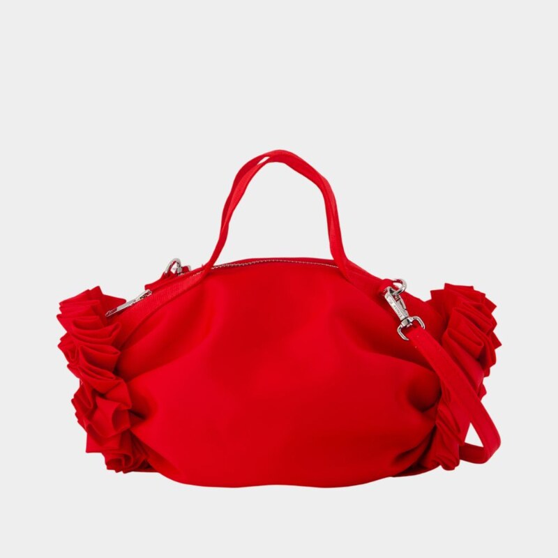 Simone Rocha 迷你双蝴蝶结Rosette手拿包-尼龙-红色
