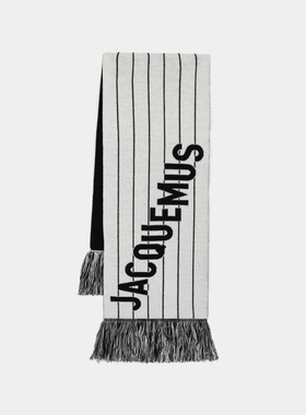Jacquemus Liga 黑色羊毛围巾