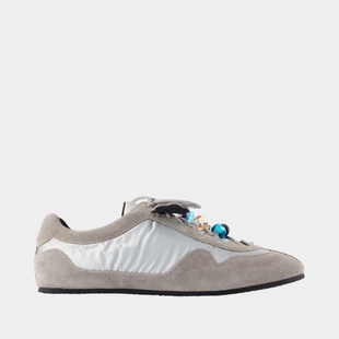 皮质 CECILIE 运动鞋 Blaise 银色 BAHNSEN