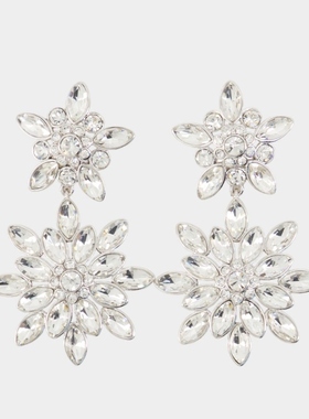 SELF PORTRAIT 多层耳环 - 金属 - 银色