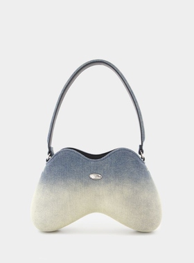 DIESEL Double D 单肩包 棉 蓝色