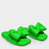 WHITE 新款 Nappa Padded OFF 皮质穆勒凉鞋 Extra Slipper