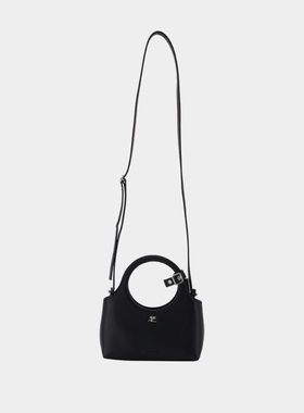 Courreges Holy Day 肩背包 -皮质 黑色