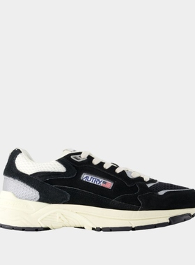 Autry Hyperway 低帮运动鞋 - 皮质 - 黑色