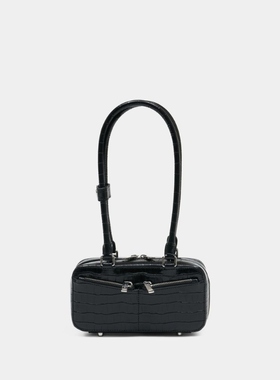 SELF PORTRAIT 迷你单肩包 - 皮质 - 黑色