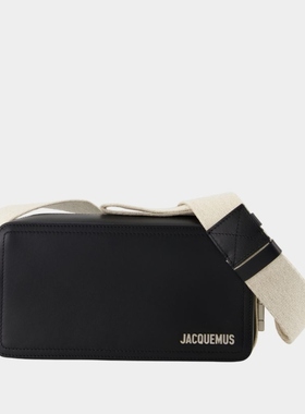 Jacquemus Le Cuerda Horizo​​ntal 肩背包-皮质-黑色