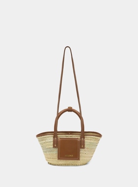 Jacquemus Le Petit Panier Soli 篮子包- 拉菲草 - 棕色
