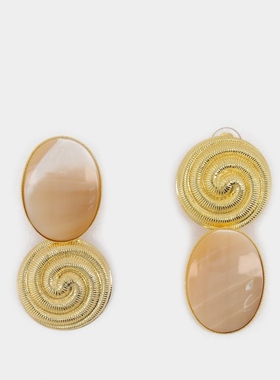 Destree Sonia Whirlpool 镀金和半宝石耳饰