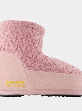 Moon Boot Mb X Gir Icon 低帮踝靴 粉色低帮保暖雪地靴