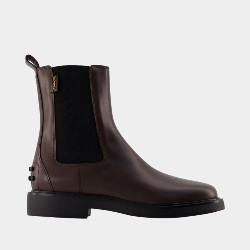 Tod's Gomma靴子-皮质-棕色