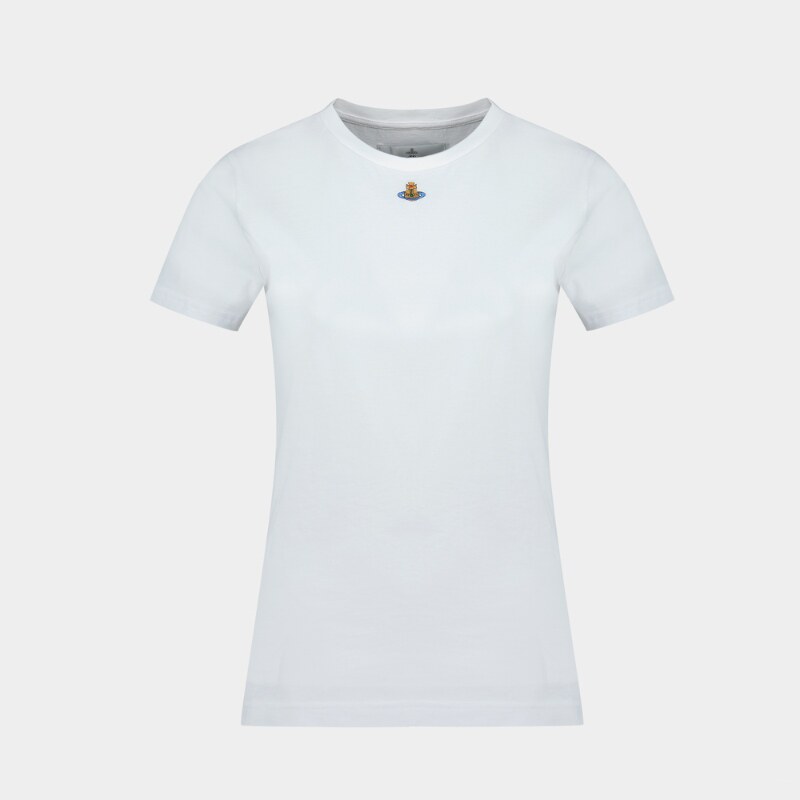 Vivienne Westwood 西太后 Orb Peru' T恤 - 纯棉 - 白色