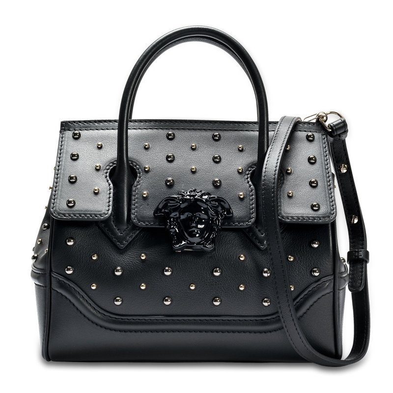 Versace Palazzo Empire 范思哲小號系列女包 牛皮鉚釘手提單肩包