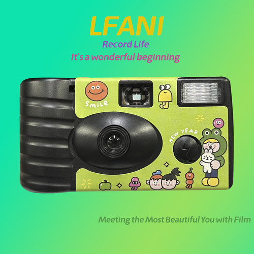 明星同款插画一次性相机