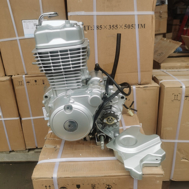 适用金城豪进凌肯三铃摩托车CBF150全新链条发动机引擎机头总成