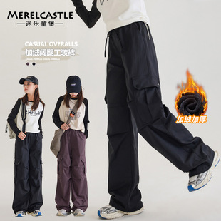 2025中大女童工装裤新款潮酷穿搭儿童秋装小女孩韩版美式重工裤子