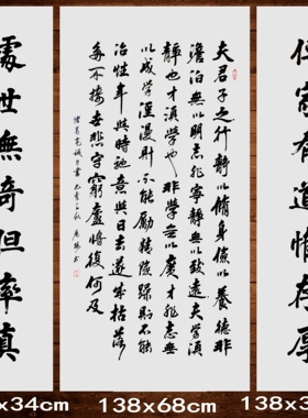 手写真迹书法作品中堂诸葛亮对联