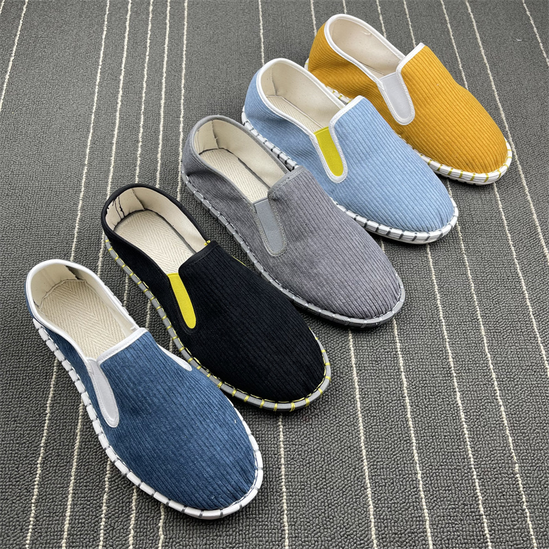 豪逸俊透气布鞋麻垫休闲青年时尚