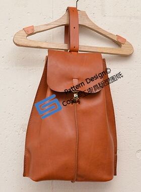 手工皮包版型图纸制作包包材料diy单肩斜跨包纸様设计纸格ACC-21