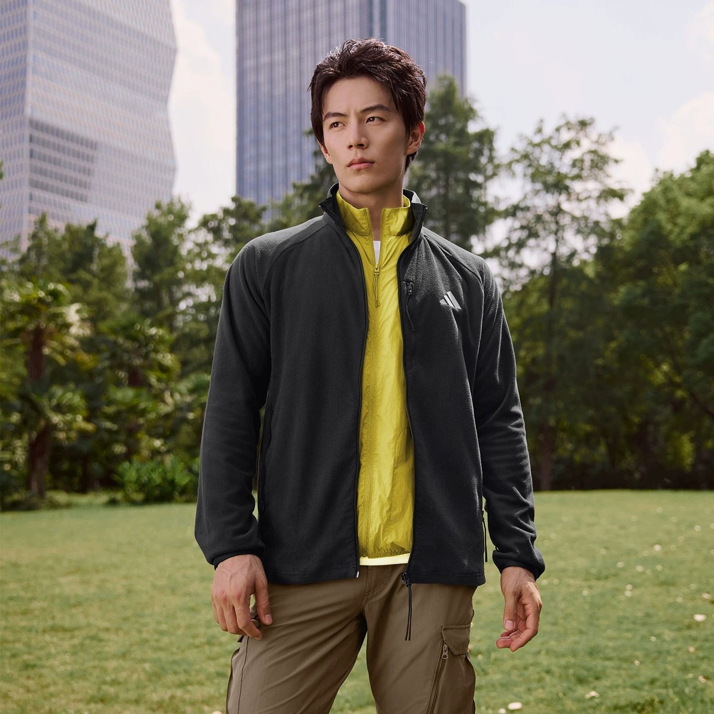 Adidas阿迪达斯外套抓绒保暖男女同款冬季防风立领内胆夹克上衣,运动服/休闲服装,运动茄克/外套,淘宝优惠券,粉丝福利购,淘宝优惠卷