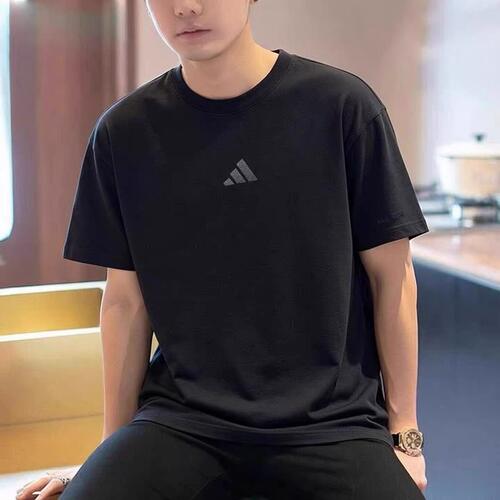 阿迪达斯男简约百搭宽松休闲t恤