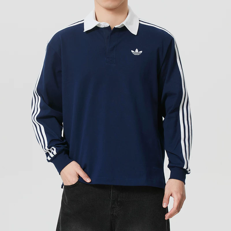 阿迪达斯三叶草男装2026春季新款运动服休闲POLO衫长袖T恤KE3574,运动服/休闲服装,运动POLO衫,淘宝优惠券,粉丝福利购,淘宝优惠卷