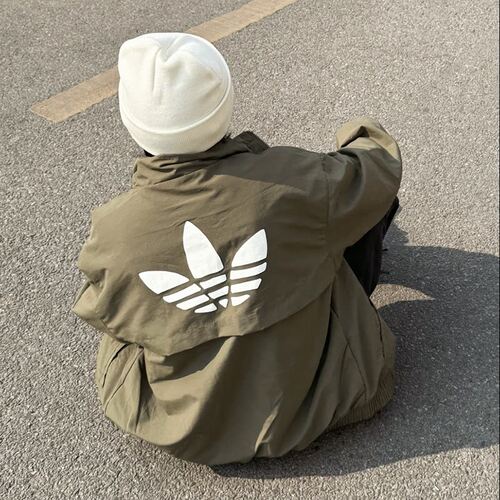 adidas三叶草男款防风运动外套