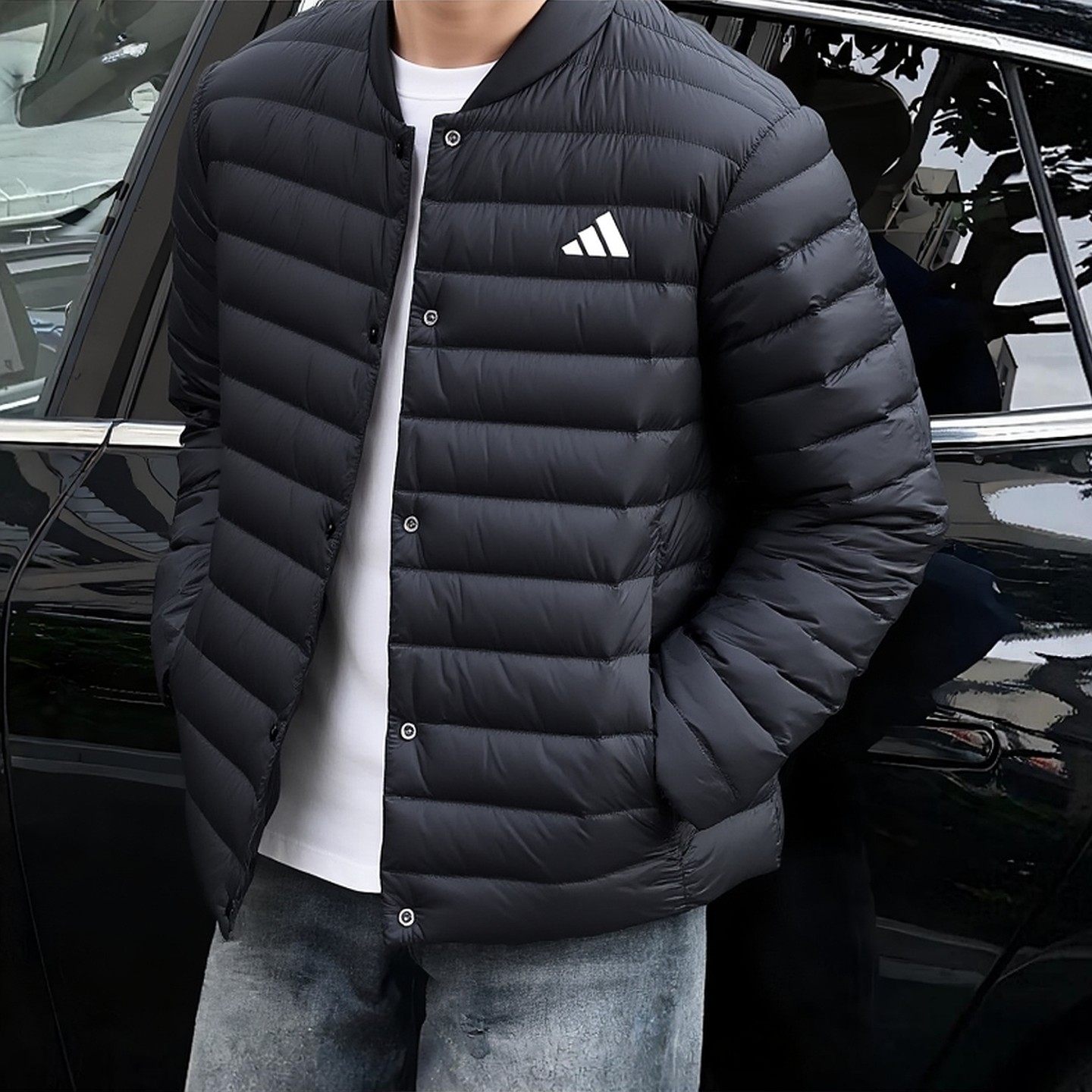 Adidas阿迪达斯男款排骨羽绒服2025冬季轻便保暖防风外套JM1237,运动服/休闲服装,运动羽绒服,淘宝优惠券,粉丝福利购,淘宝优惠卷